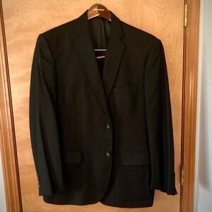 John W Nordstrom Loro Piana 100% Cashmere Black Blazer Size 46R
